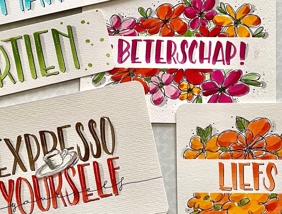 NEVELE | Werken Met Ecoline Brushpennen – Anne Paelman
